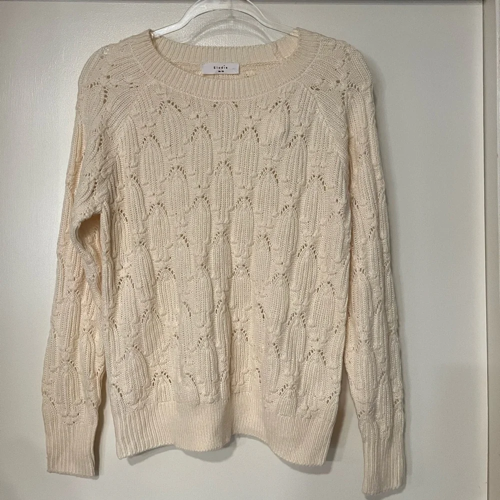 Elodie Cream Knit Sweater